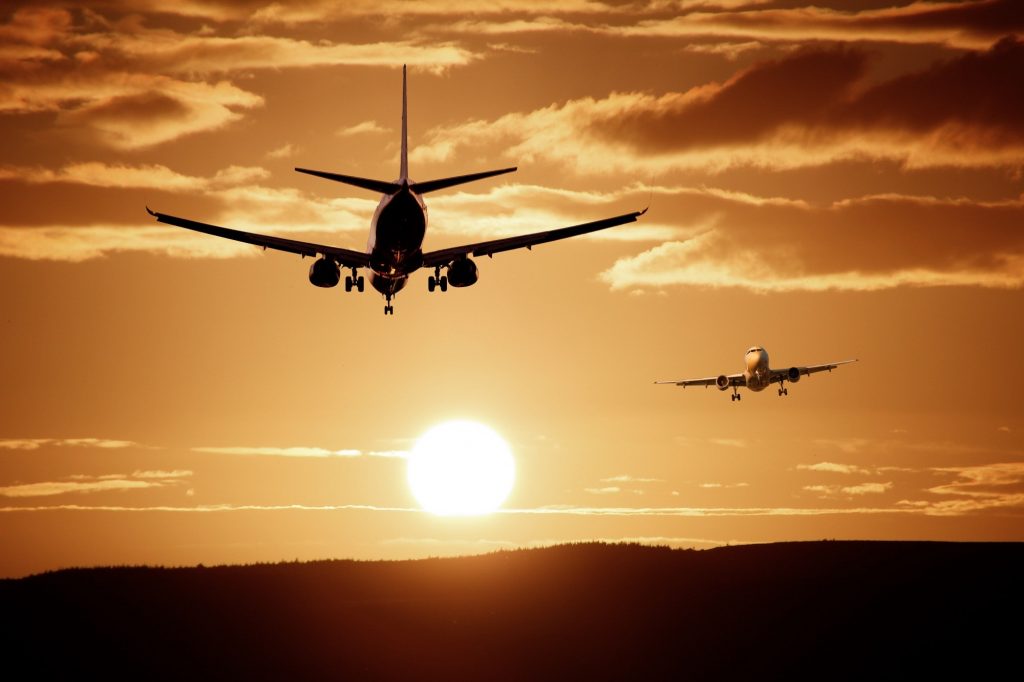 Photo by Pixabay: https://www.pexels.com/photo/silhouette-of-airplanes-47044/